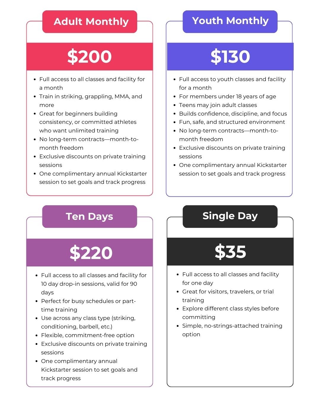 Minimalist Simple Pricing Table List - 1